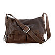 Men's Leather Luggage Fisherman Bag